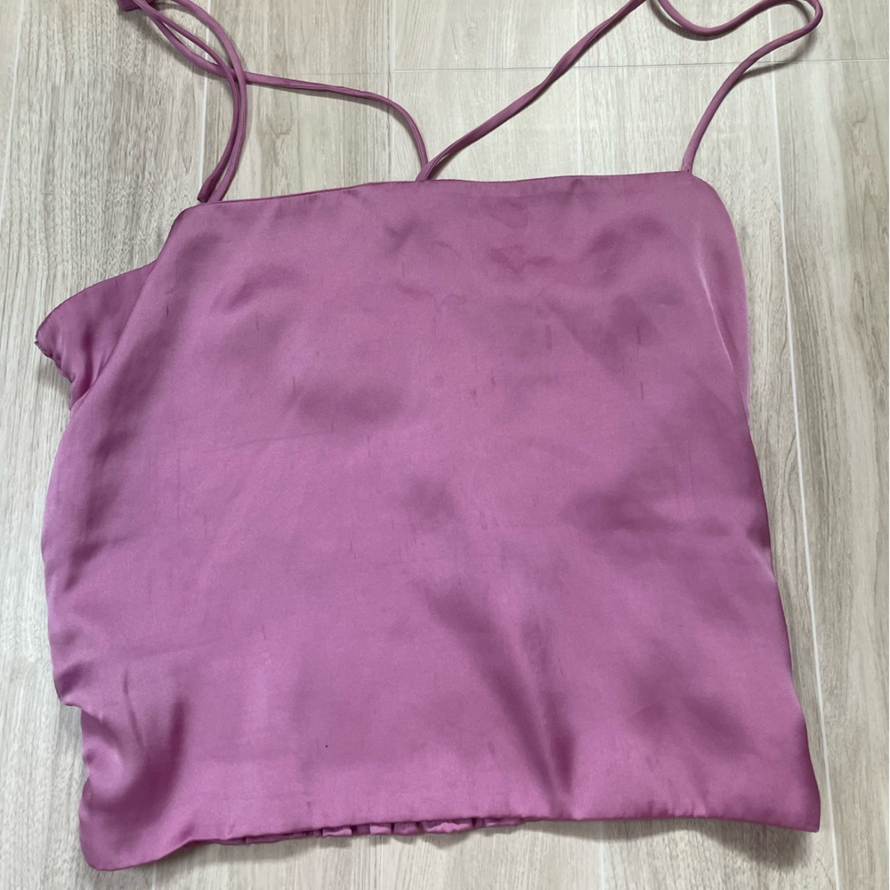 Urban Outfitters Pink Fitted Crop Camisole